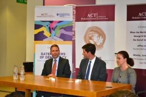 Dukakis Center hosts diplomatic duo for a session on US-Greek relations