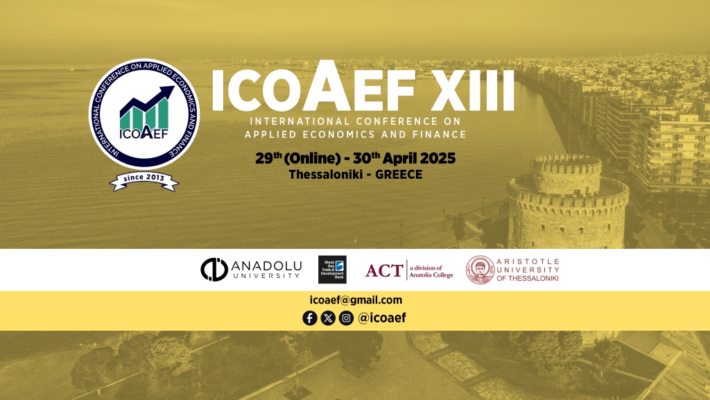 International Conference on Applied Economics and Finance (ICOAEF XII)