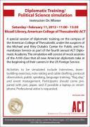 Diplomatic Training / Political Science simulation