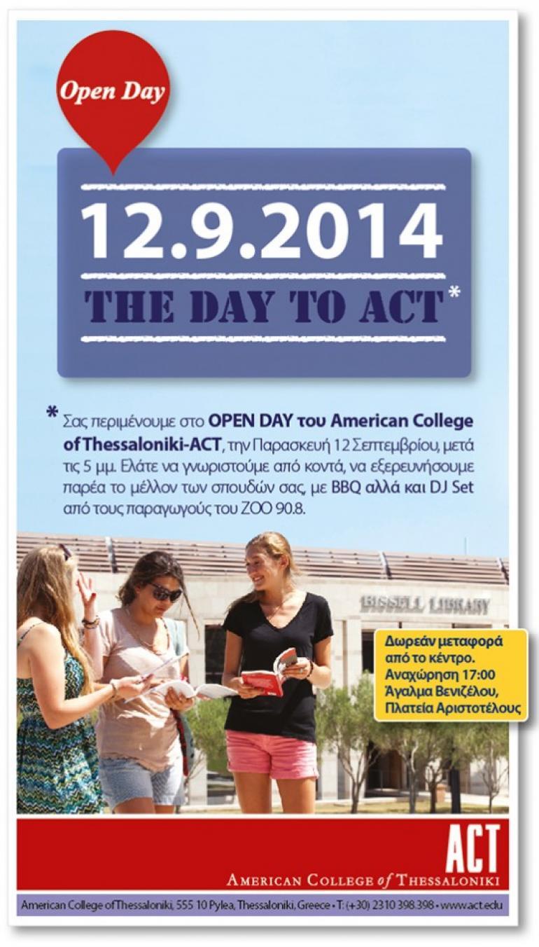 ACT OPEN DAY