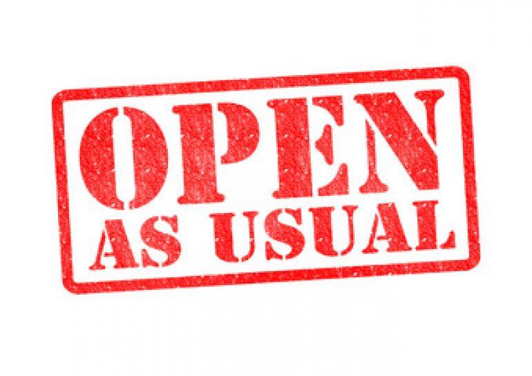 ACT open as usual on Monday, January 9